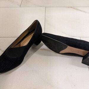 Jean Pierre Black Herringbone Flats